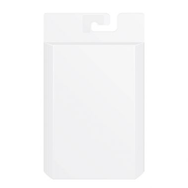 Pencere illüstrasyon izole beyaz arka plan üzerinde beyaz ürün paketi kutusu. Şablon hazır tasarımınız için alay. Ürün Ambalaj vektör Eps10