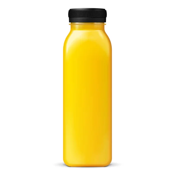 Saft oder Marmeladenglas gelb lila Flasche Glas auf weißem Hintergrund isoliert. mock up, mockup Vorlage bereit für Ihr Design. Vektor eps10 — Stockvektor