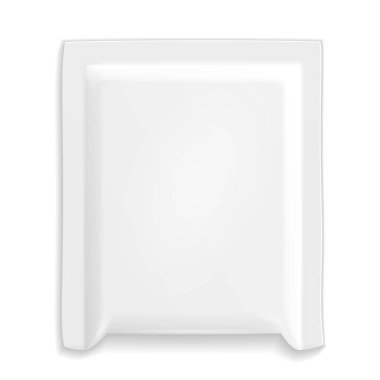 Koruyucu posta beyaz çanta paketi ambalajı. Parsel zarf posta Lite. Kabarcık kaplı. İllüstrasyon izole beyaz arka plan üzerinde. Şablon hazır tasarımınız için alay. Vektör Eps10