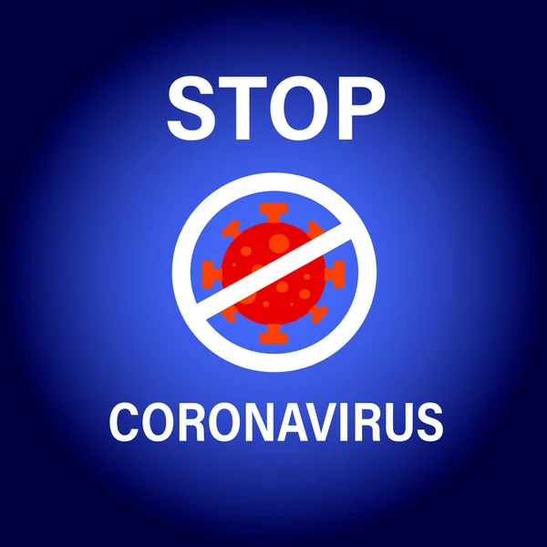 Stop Coronavirus Quarantine Covid Virus Free Zone Sticker Inscription Template — Stock Vector