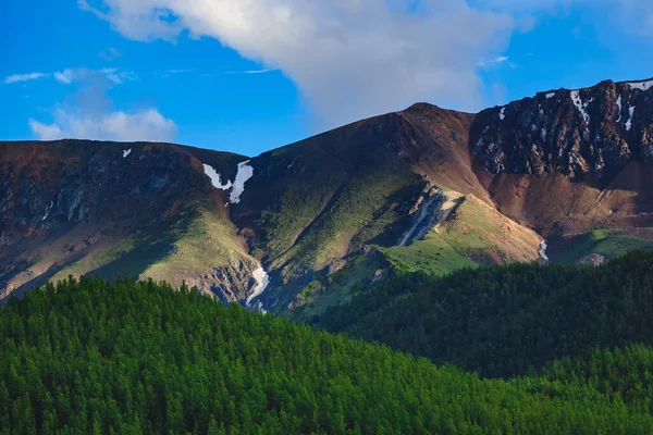 Uma Impressionante Cordilheira Estepe Curda Altai Krai Rússia — Fotografia de Stock