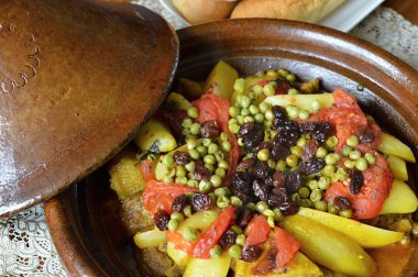 Moroccan lamb tagine clipart