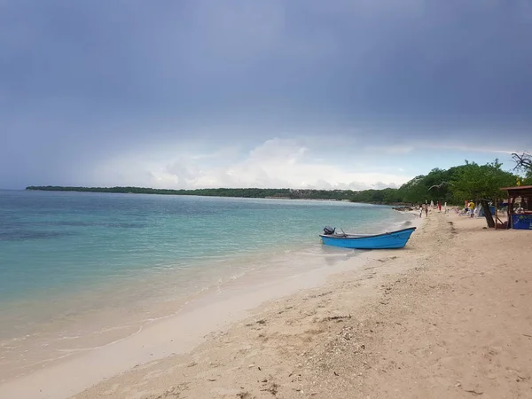 Esta Playa Llama Playa Blanca Encuentra Isla Barú Muy Cerca — Foto de Stock