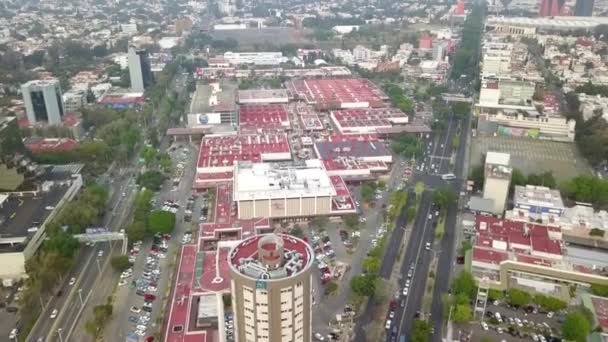 Letecká Doprava Přes Plaza Del Sol Mall Zapopan Mexiko — Stock video