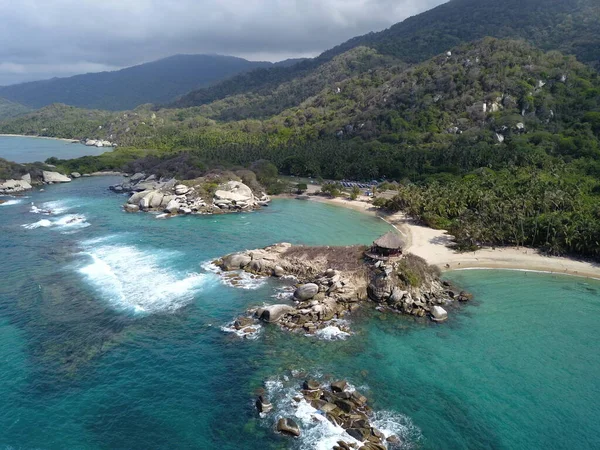 Vista Aérea Playa Cabo San Juan Del Guia Parque Nacional — Foto de Stock