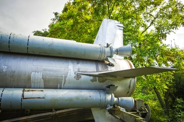 Protiletadlové Rakety Muzeum Vojenského Vybavení Bojová Cvičení — Stock fotografie