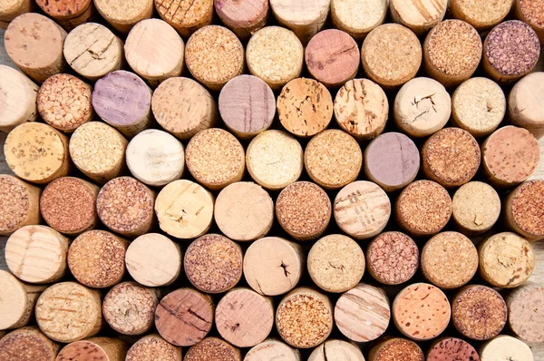 Background Wine Corks Various Sizes Shades — Stock Photo, Image