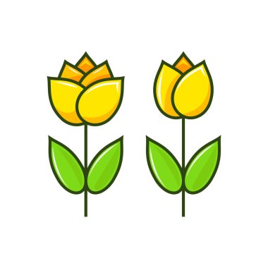 Lale çiçeği çizimi farklı stil