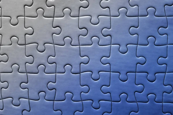 Puzzle Pièce Bleue Qui Dégrade Droite Gauche — Photo