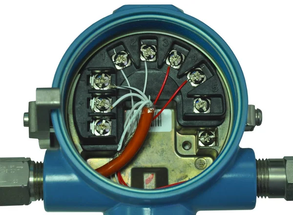 Pressure Transmitter Isolated White Background — Stock Photo, Image