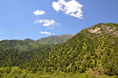 Dağların güzel manzarası