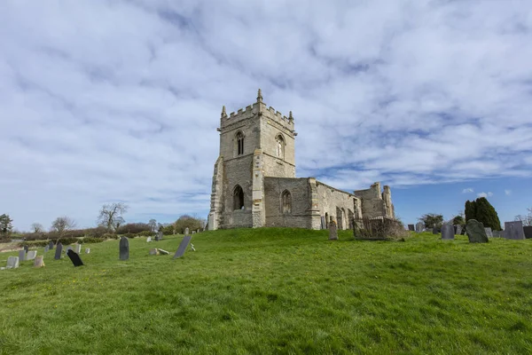 Colston Basset Nottinghamshire March 2020 Ruin Marys Church — стоковое фото