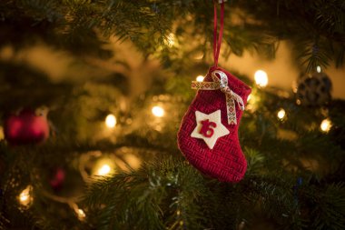 Geleneksel Advent Takvim Stoklama Tarihi: 16 Aralık Geleneksel Noel ağacında asılı.