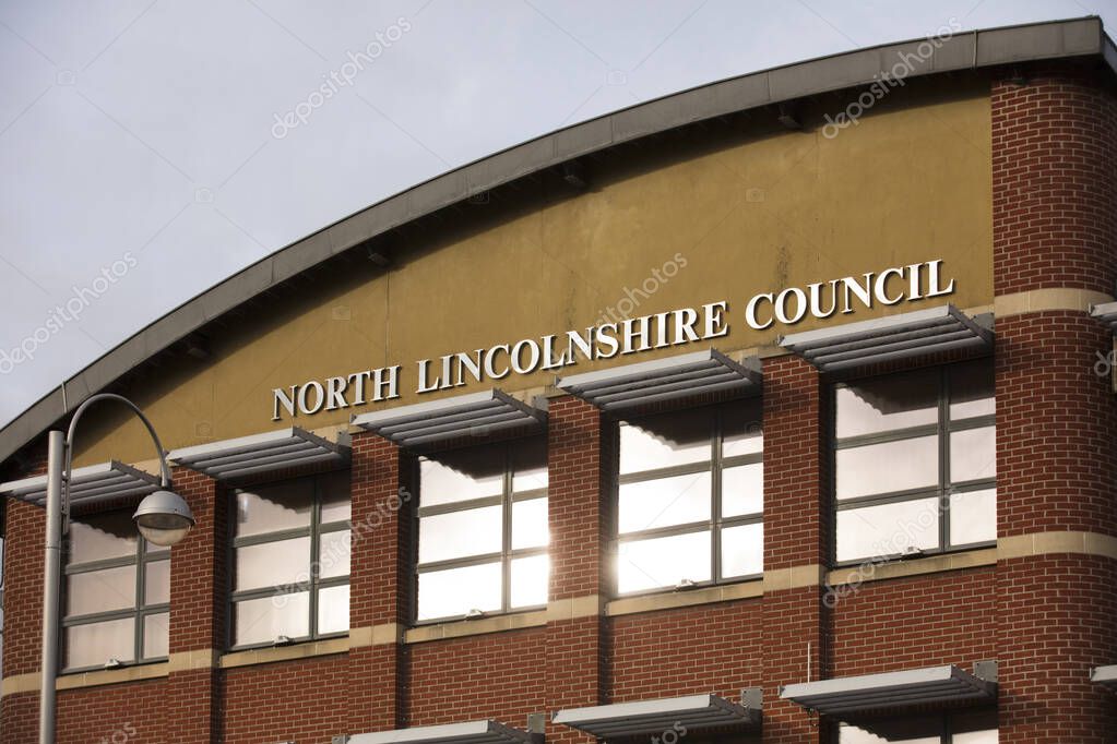 North Lincolnshire Council Building in Church Square - Scunthorpe, Lincolnshire, United Kingdom - 23rd January 2018