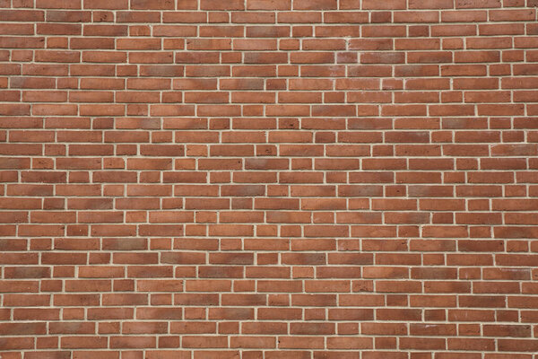 Red brick wall texture with excellent light grey pointing