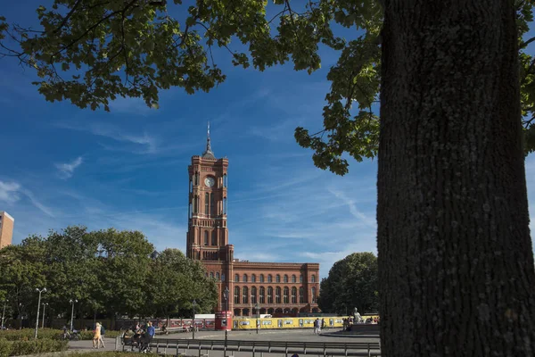 ベルリン ドイツ 2018年8月17日 Rotes Rathaus Town Hall — ストック写真