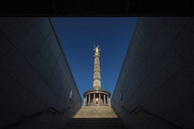 Berlin, Almanya, 9 Ağustos 2017, Siegessaule Zafer Kolonu 