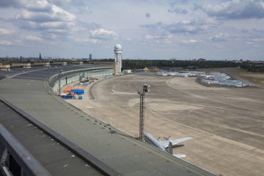 Berlin, Almanya, Ağustos 2018; Eski Berlin Tempelhof Havaalanı