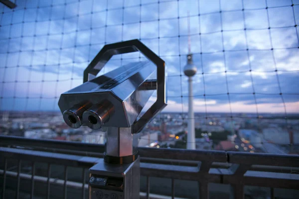 Berlijn Duitsland Augustus 2018 Fernsehturm Tower Bij Alexanderplatz — Stockfoto