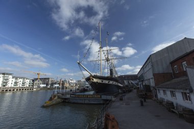 Bristol, İngiltere, 23 Şubat 2019, Isambard Krallığı Brunels SS İngiltere