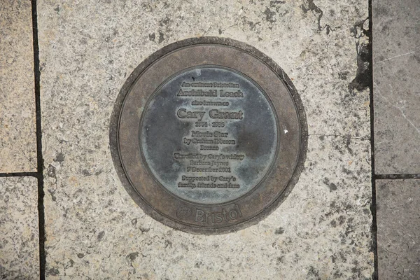 Bristol, Birleşik Krallık, 21 Şubat 2019, Archibald Leach namı diğer Cary Grant anısına bir plaket.