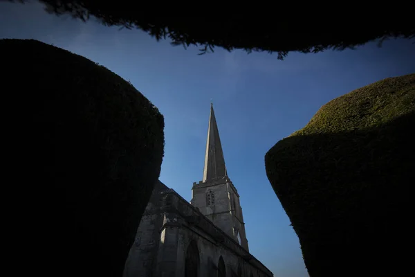 Painswick Gloucestershire Reino Unido Fevereiro 2019 Igreja Marys Painswick — Fotografia de Stock