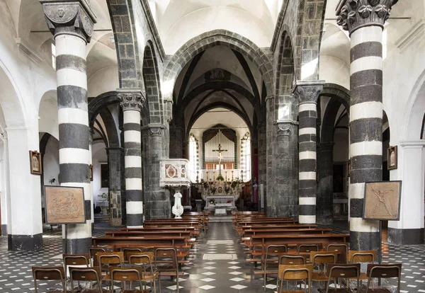 Igreja Santo André Chiesa Sant Andrea Levanto Spezia Itália Maio — Fotografia de Stock