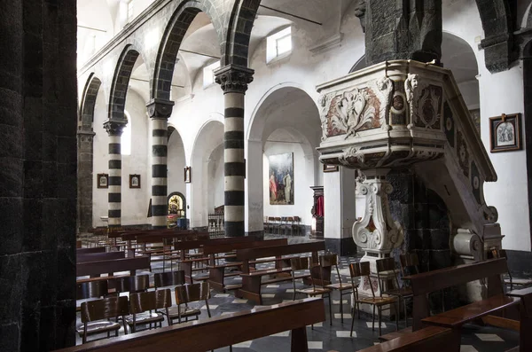 Igreja Santo André Chiesa Sant Andrea Levanto Spezia Itália Maio — Fotografia de Stock