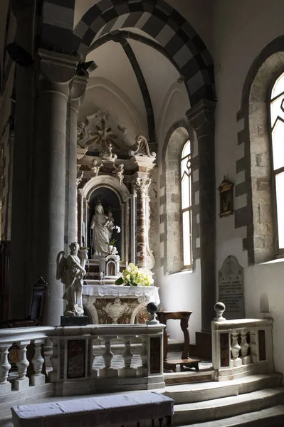 Riomaggiore Spezia Ligúria Itália Maio 2016 Interior Igreja São João — Fotografia de Stock