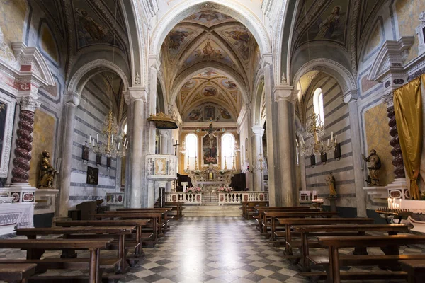 Interior Techo Iglesia San Pietro San Pedro Corniglia Spezia Liguria — Foto de Stock
