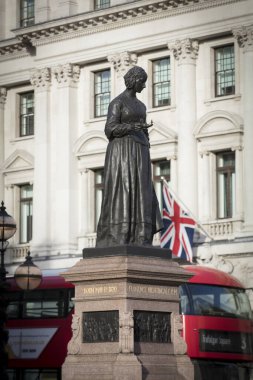 Londra, Büyük Londra, İngiltere, 7 Şubat 2019, Florence Nightingale Heykeli