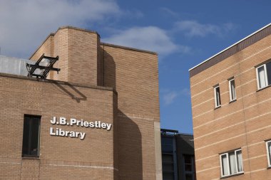 Bradford, West Yorkshire, İngiltere, Ekim 2013, Bradford Üniversitesi JB Priestley Kütüphanesi