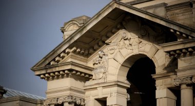 Bradford, Yorkshire, İngiltere, Ekim 2013, Lister Park Gardens Manningham 'daki Cartwright Hall Sanat Galerisi