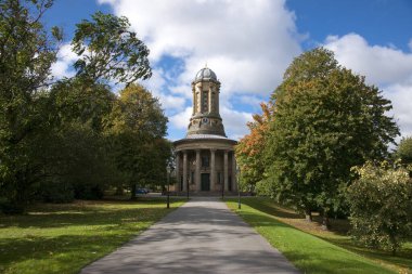 Saltaire, Bradford, Batı Yorkshire. Ekim 2013, Saltaire Birleşik Reform Kilisesi dış görünümü