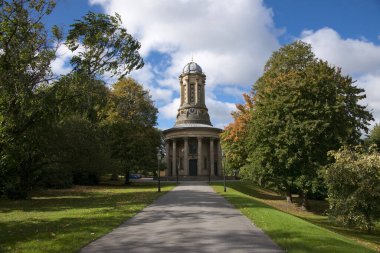 Saltaire, Bradford, Batı Yorkshire. Ekim 2013, Saltaire Birleşik Reform Kilisesi dış görünümü
