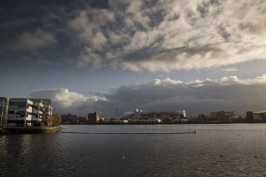 Manchester, Greater Manchester, Birleşik Krallık, Ekim 2013, Eski Trafford Stadyumu 'na deniz aşırı
