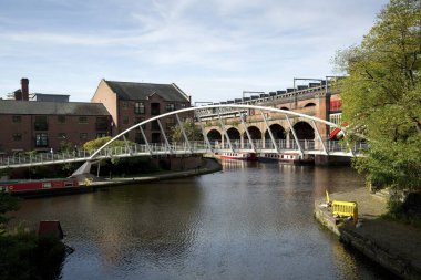 Manchester, Greater Manchester, İngiltere, Ekim 2013, Bridgewater Kanal Havzası şehir merkezinde