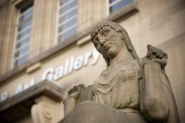 Huddersfield, West Yorkshire, İngiltere, Ekim 2013, Huddersfield Kütüphanesi ve Sanat Galerisi