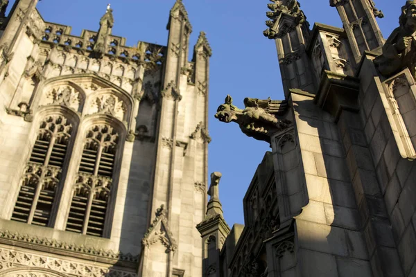 Manchester Greater Manchester Reino Unido Outubro 2013 Catedral Manchester Formalmente — Fotografia de Stock