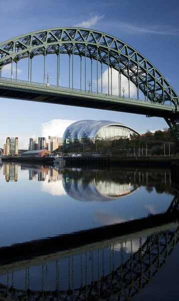 Newcastle Gateshead Wielka Brytania Listopad 2012 Widok Most Tyne Nad — Zdjęcie stockowe