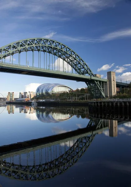 Newcastle Gateshead Ngiltere Kasım 2012 Tyne Köprüsü Nün Arka Planda — Stok fotoğraf