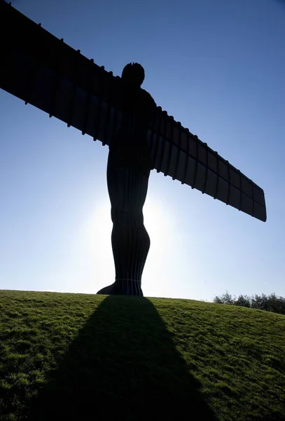 뉴캐슬 Gateshead November 2012 Angel North Sculpture Scultor Antony Gormley — 스톡 사진