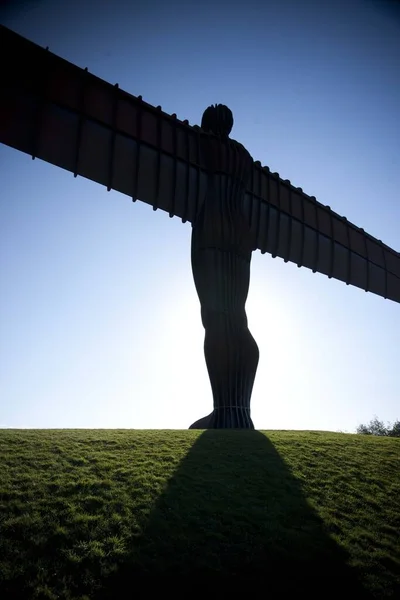 뉴캐슬 Gateshead November 2012 Angel North Sculpture Scultor Antony Gormley — 스톡 사진