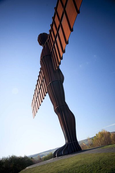Gateshead, near Newcastle, United Kingdom, November 2012, The Angel of the North sculpture by the sculptor Antony Gormley