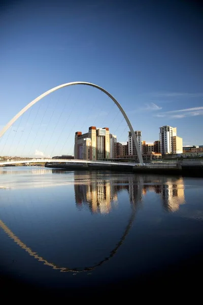 2012 Newcastle Gateshead November 2012 View Gateshead Millenium Bridge Baltal — 스톡 사진