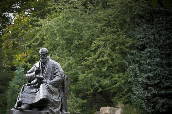 Kelvingrove Park Glasgow Scozia Regno Unito Settembre 2013 Statua Memoriale — Foto Stock