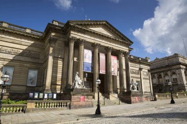 Liverpool, Merseyside. Haziran 2014, Walker Sanat Galerisinin dış görünüşü ve girişi