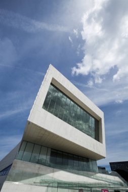 Liverpool, Merseyside, İngiltere - 24 Haziran 2014 - Skyline ve Liverpoo Müzesi