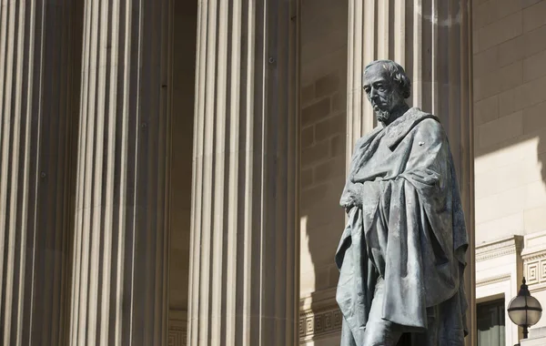 Liverpool Merseyside Reino Unido Junho 2014 Estátua Semelhança Primeiro Ministro — Fotografia de Stock