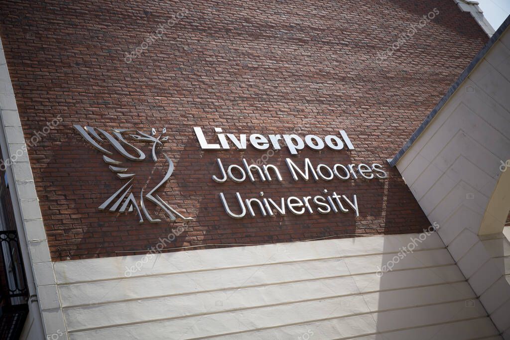 Liverpool, Merseyside, UK, 24th July 2014, a Sign for Liverpool John Moores University